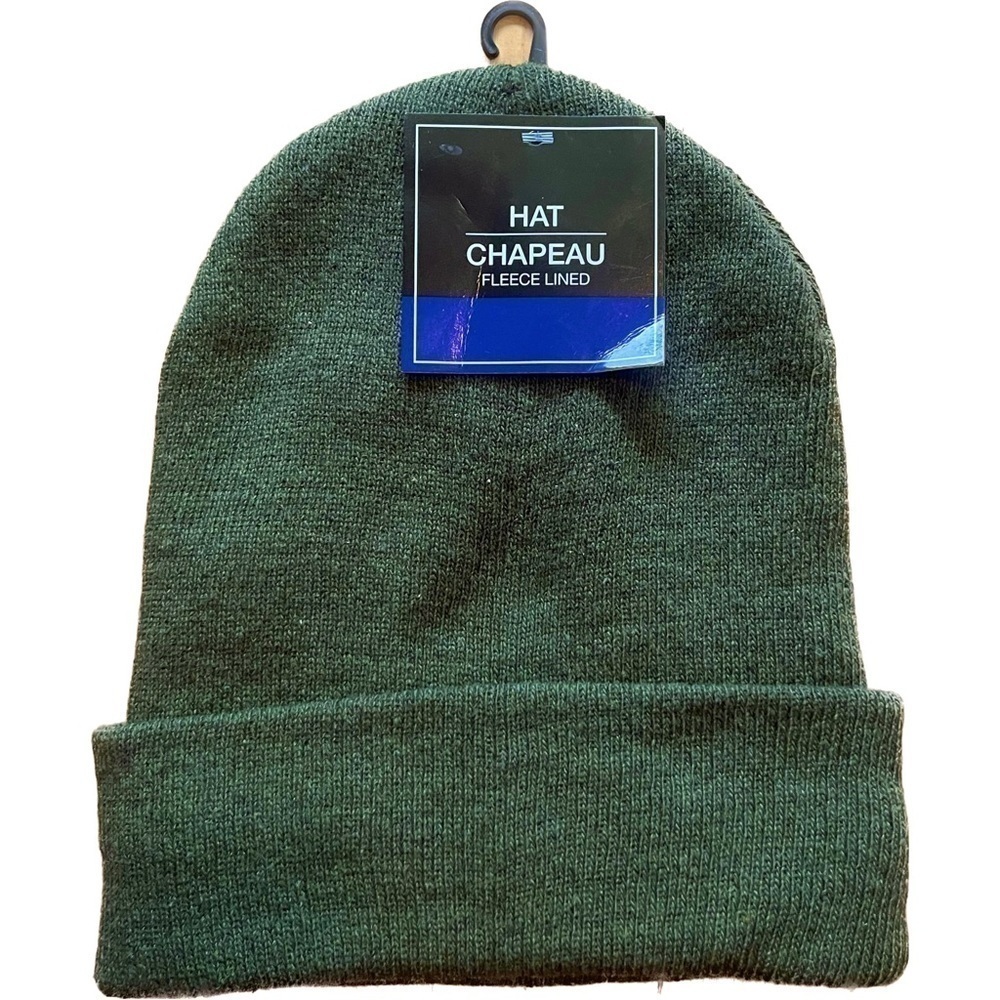 🆕 Fleece Lined Hat - Forest green NWT